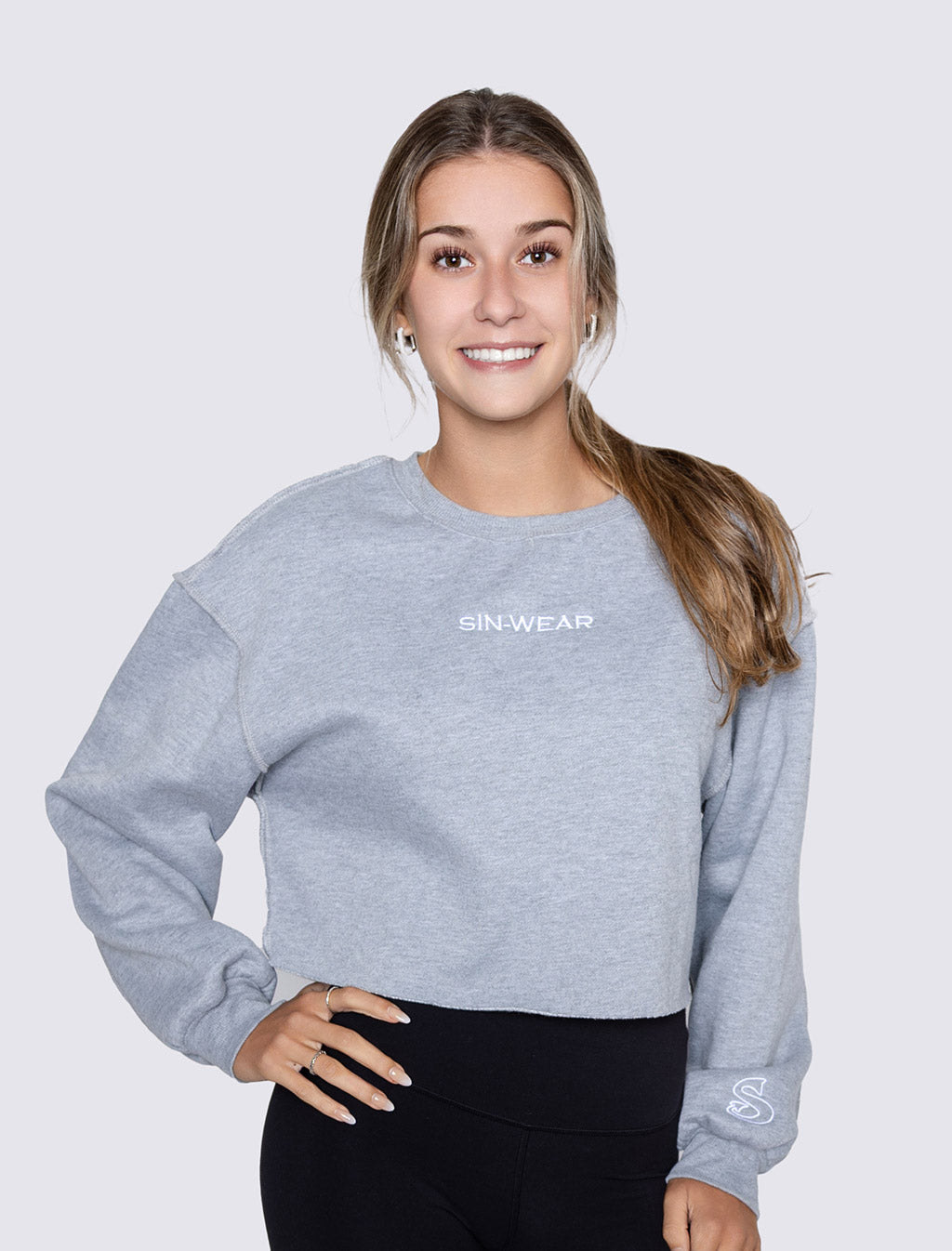 Crop Oversized Sweatshirt